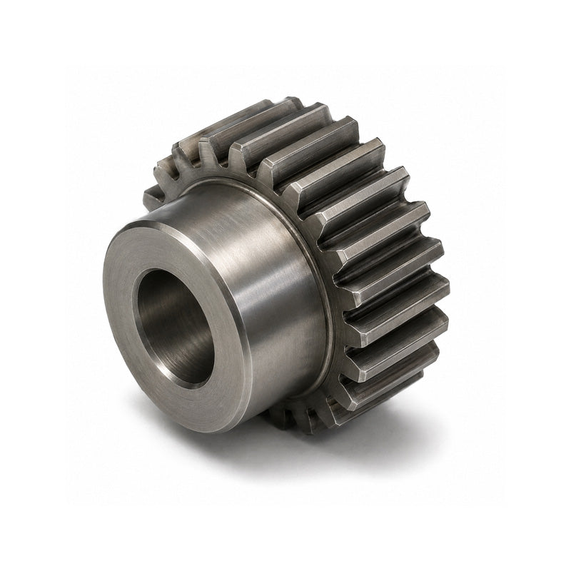 SS07/45B-6 Metric EN8 Spur Gear 45 Tooth 0.7 Mod Pilot Bored 8mm Or Smaller (H8)