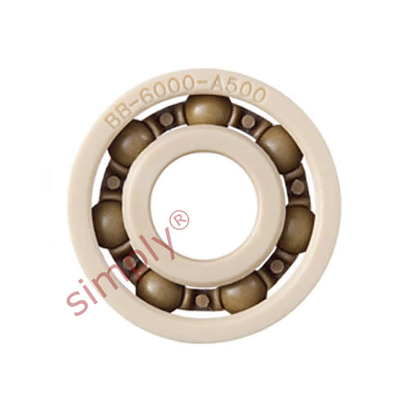 xiros xirodur BB6002A50070PAI Open Type Polymer Ball Bearing with PEEK Cage and PAI Balls 15x32x9mm - Allow 2-3 Days