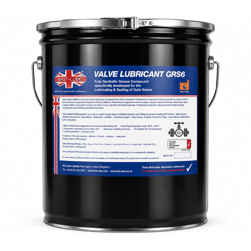Brit-Lube Valve Lubricant GRS6 12.5kg - Allow 2-3 Days