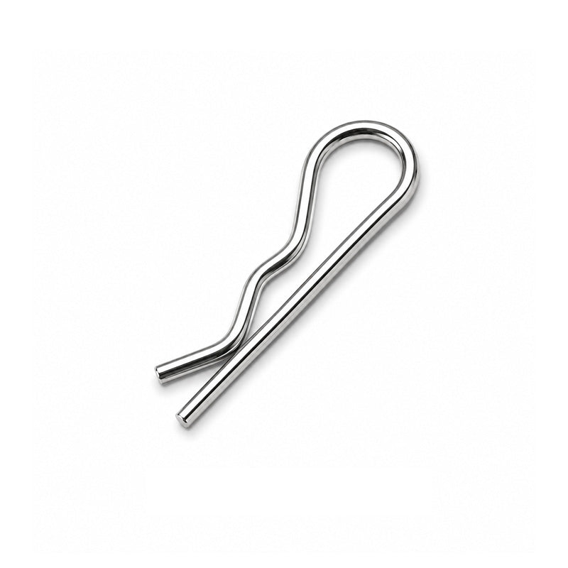 3.6x44mm Bright Zinc Plated Spring Grip Clip