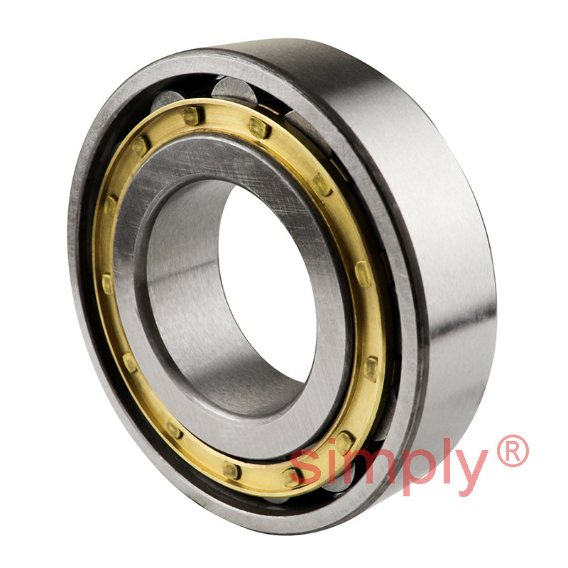 N205EM Single Row Cylindrical Roller Bearing Brass Cage Extra Load 25x52x15mm