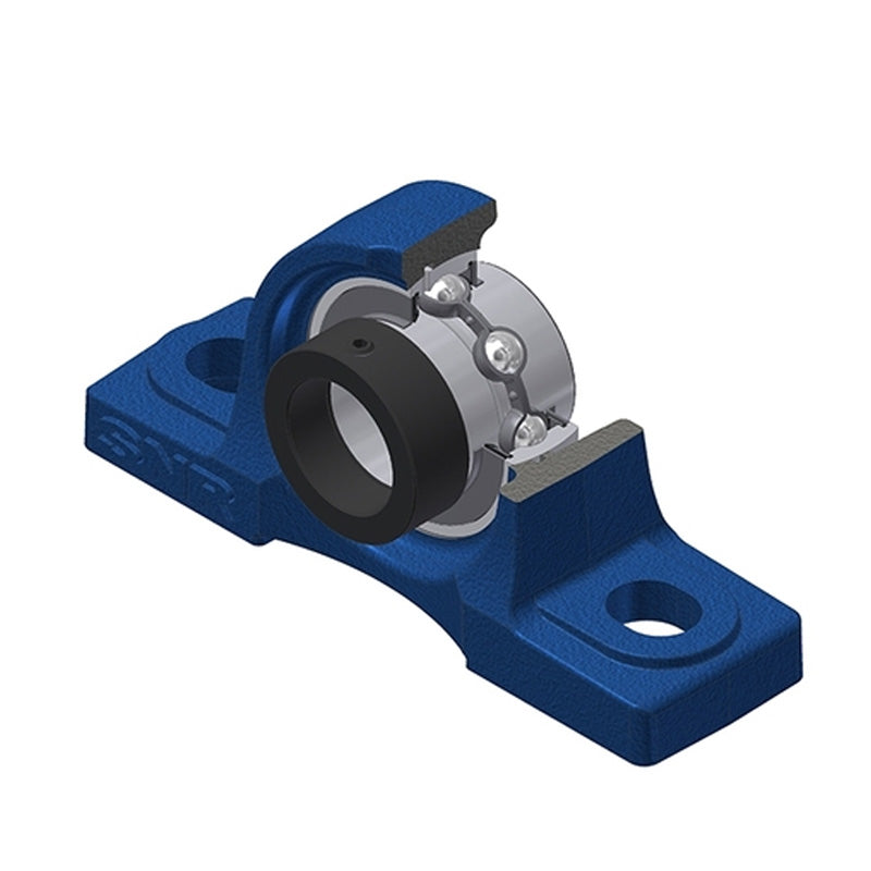 SNR EXP212-39 Imperial Cast Iron Two Bolt Pillow / Plummer Block Housing with 2-7/16 inch Eccentric Collar Insert - Allow 2-3 Days