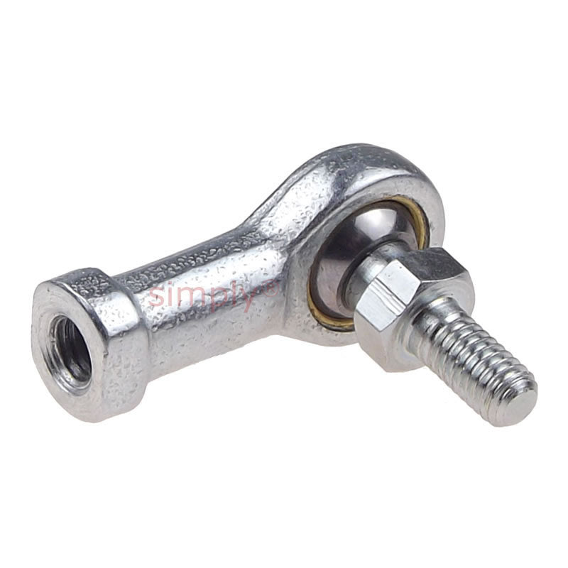 Dunlop FB-M06S Right Hand Metric Steel / Bronze Lined Maintenance Required Studded Female Rod End M6x1 Thread