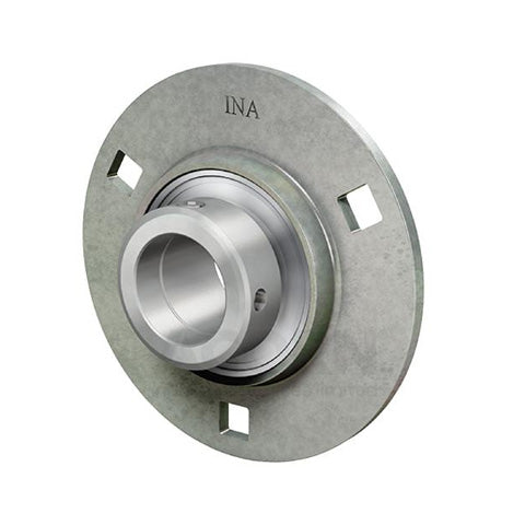 INA GRA40XL Four Bolt Sheet Steel Round Housing with Eccentric Collar Insert 40mm Bore
