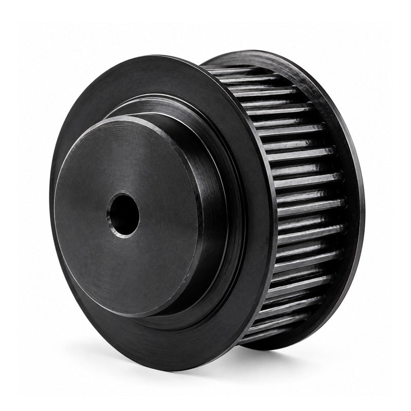 P36-8M-20F - 8mm Pitch 36 Tooth Flanged HTD Type Steel Pilot Bore Timing Pulley for 20mm Wide Belts