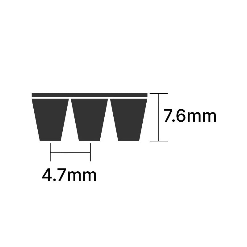 865PL/340L Pix Poly V Multiple Ribbed Belt 865mm/34 inch Length Allow 2-3 Days