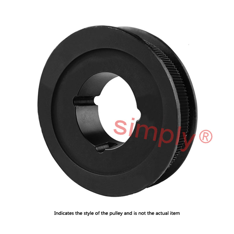 Drive-Flex PC14M-30S-37 - 14mm Pitch 30 Tooth Polychain and Synchrochain Steel Taper Bore Timing Belt Pulley for 37mm Wide Belts