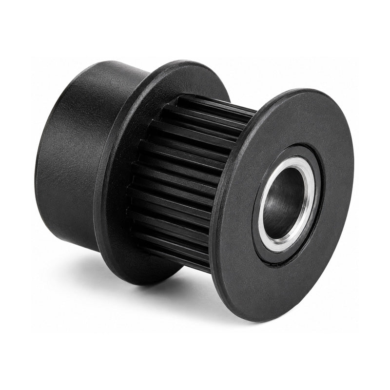 PP21-MXL-025MI - 0.08 inch Pitch 21 Tooth Pilot Bore Polycarbonate (Glass Filled) Timing Pulley with Aluminium Insert