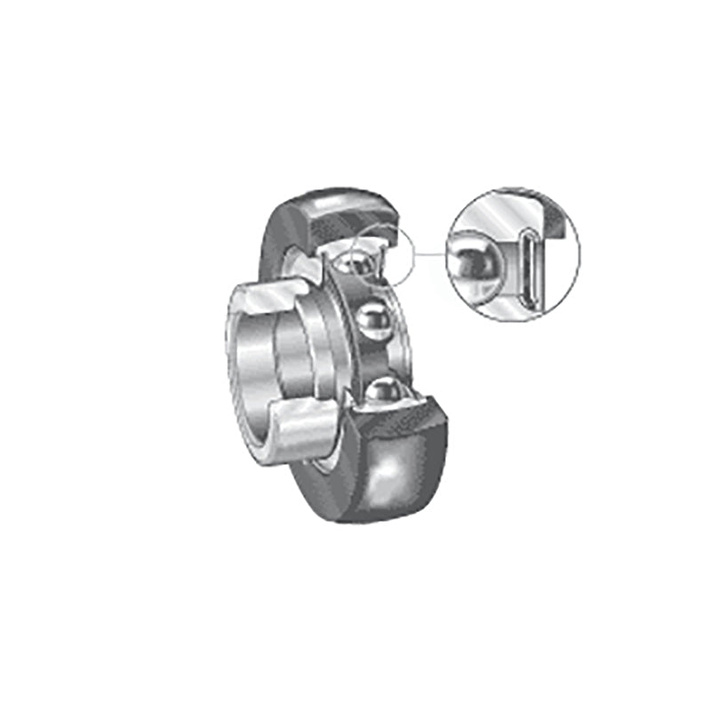 INA RABRB20/52XLFA106 Metric Bearing Insert with Rubber Interliner and P Seals and Eccentric Collar 20x52.3x32.3mm