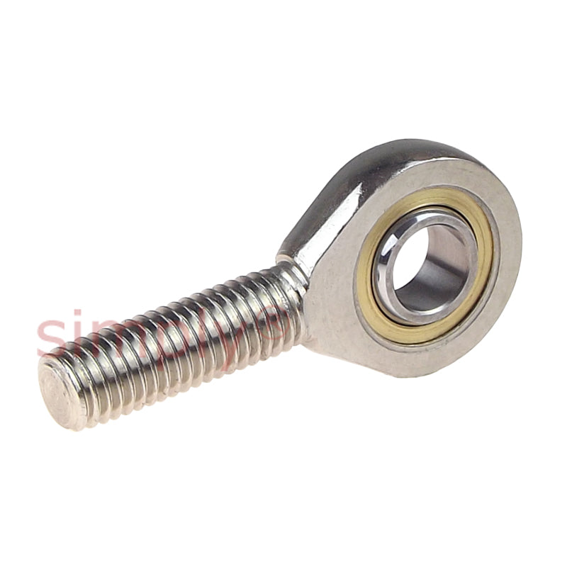 Codex SA12C Right Hand Steel / PTFE Sintered Bronze Lined Plain Male Rod End M12 Thread