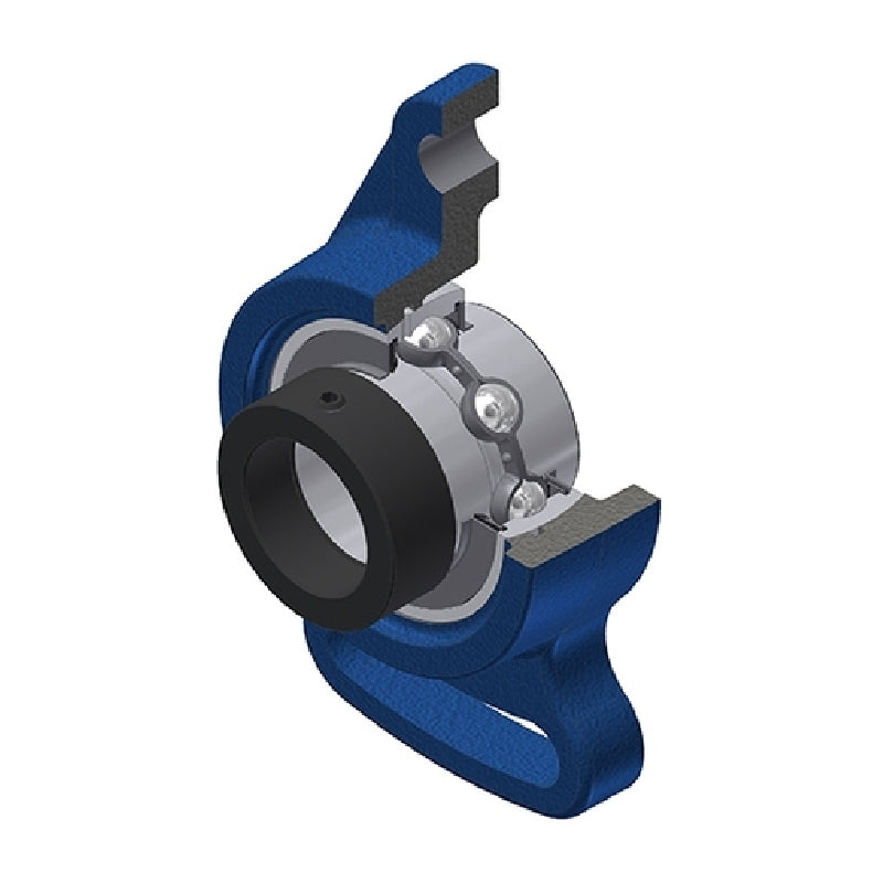 SNR EXFA207 Metric Cast Iron Adjustable Flange Unit with Eccentric Collar Insert 35mm Bore - Allow 2-3 Days