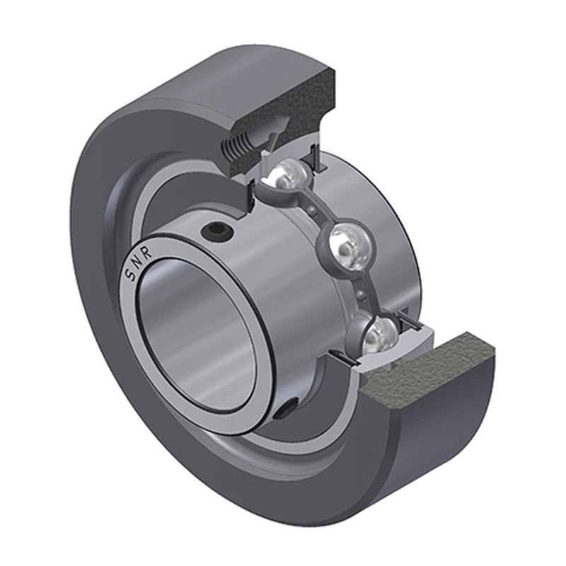 SNR UCC316 Metric Cast Iron Cartridge Unit with 80mm Bore Insert 60mm Outside Dia - Allow 2-3 Days
