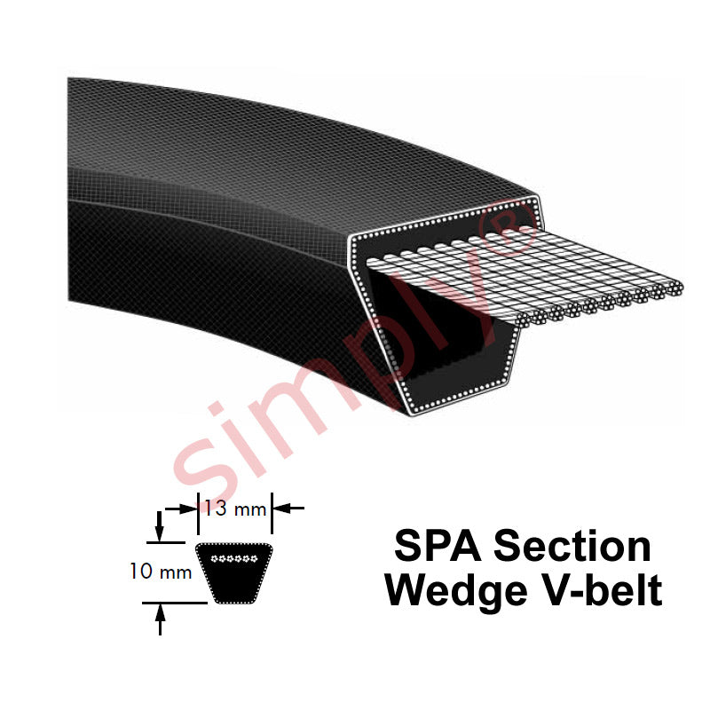 Major Brand SPA975 SPA-Section V-Belt