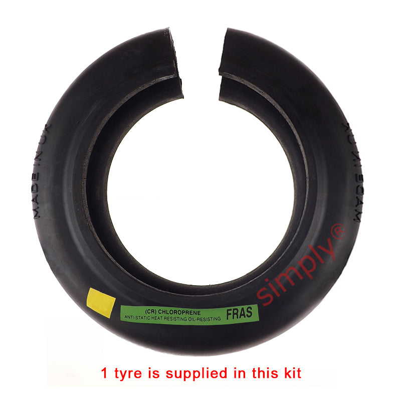 Major Brand F50F/F50F Inner Facing Taper Bores Type Tyre Drive Coupling Assembly with Fire Resistant Antistatic (F.R.A.S) Tyre