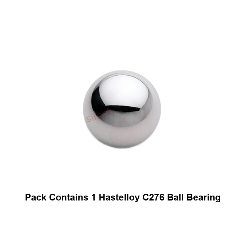 1/8 inch Diameter Hastelloy C276 Ball - Allow 1-2 Days