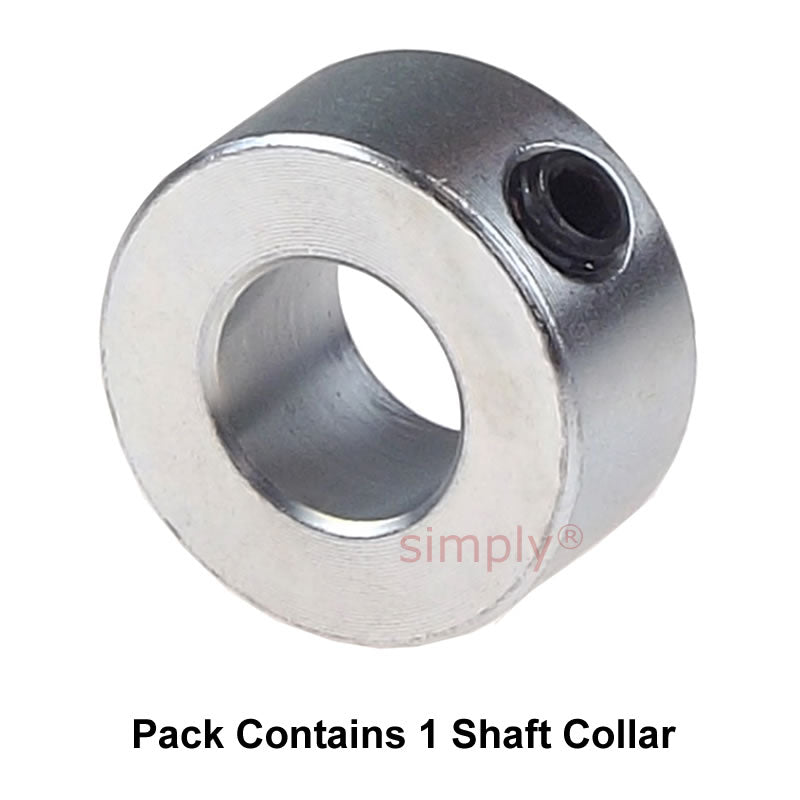CABU09Z Zinc Plated En8 Steel Shaft Collar 9x18x10mm with Set Screw