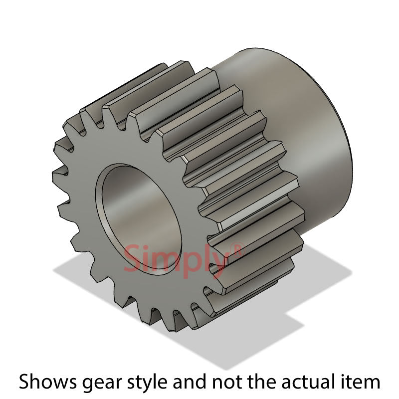 STS10/20B-6 Metric Stainless Steel Spur Gear 20 Tooth 1 Mod Bored 6mm (H8)