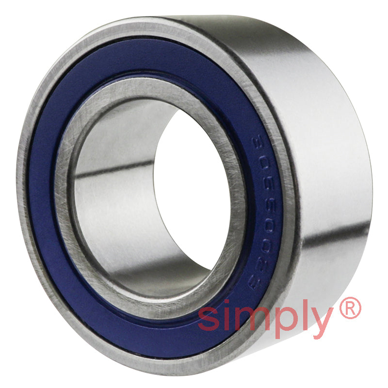 PFI 30BD40DF2 Rubber Sealed Air Conditioner Double Row Deep Groove Ball Bearing 30x55x23mm