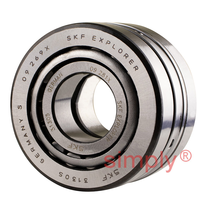 SKF 31305J2/DF Single Row Taper Roller Bearings Paired Face to Face 25x62x36.5mm