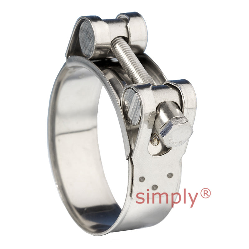 JSC022SS316 316 Stainless Steel (HNSS) Jubilee Superclamp Clip Adjustment Range 20mm-22mm Band Width 18mm