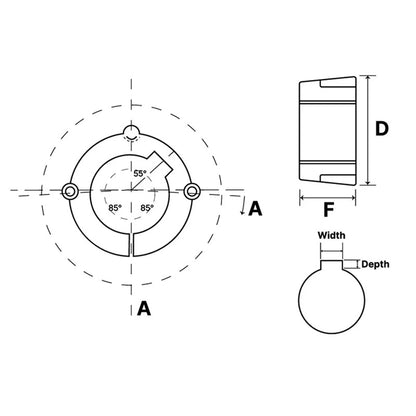 3525-1-7/8 Tapered Locking Bush with 1-7/8 inch Bore