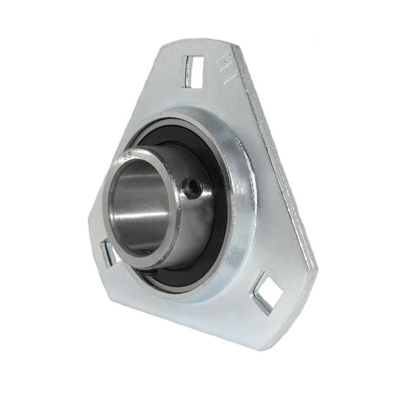 SBPFT206-20 Pressed Steel 3 Bolt Triangle Flange Housing with 1-1/4 inch insert