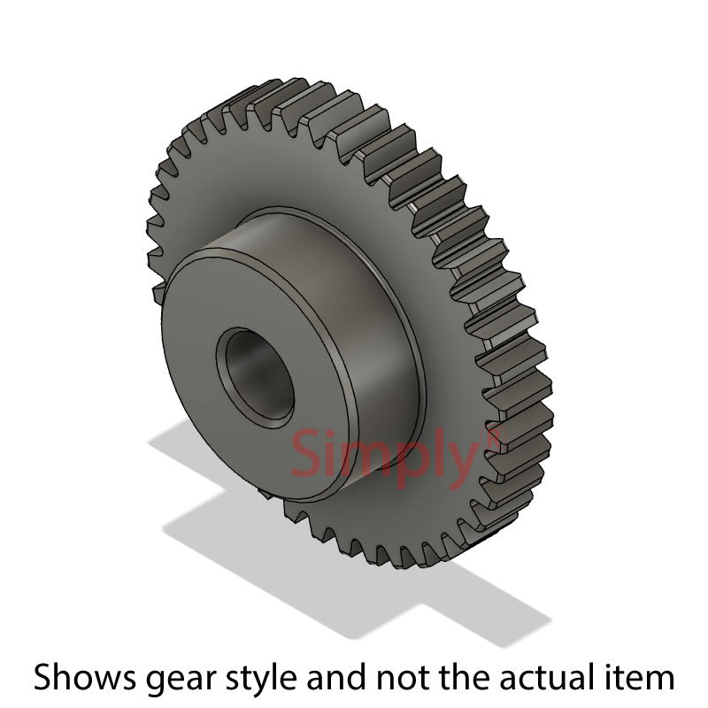 SS48DP/30B Imperial EN8 Steel Spur Gear 30 Tooth 48 DP Bored 0.375 inch (H8)