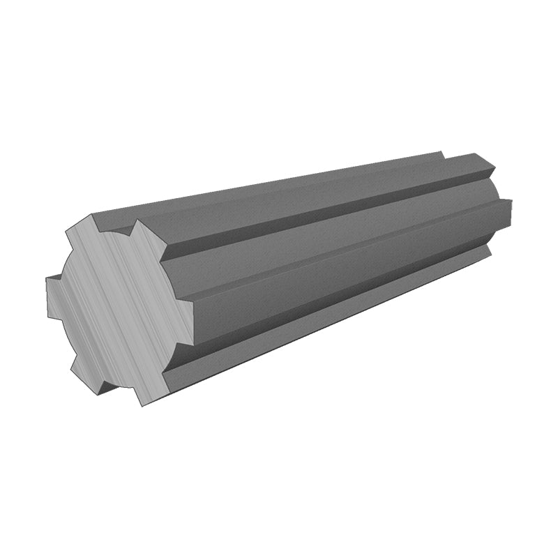 Branded SPS14X11X3/1 Metric Steel Splined Shaft with 6 Splines 11x14x1000mm - Allow 2-3 Days