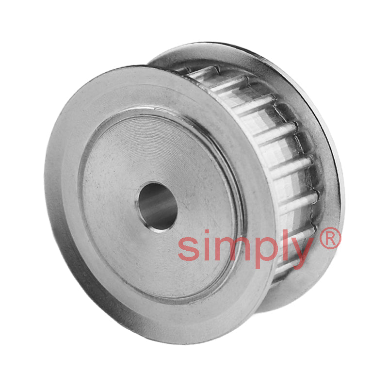 Aluminium Pilot Bore T5 Timing Pulley with Flanges 5mm Pitch 15 Tooth for 16mm Wide Belts