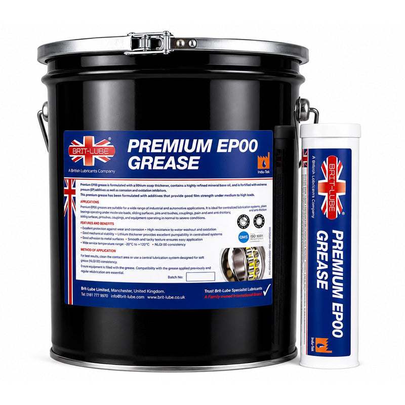 Brit-Lube Indu-Tek Premium EP 00 12.5kg - Allow 2-3 Days