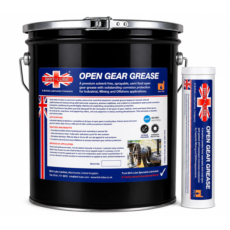 Brit-Lube Open Gear Grease 0 18kg - Allow 2-3 Days