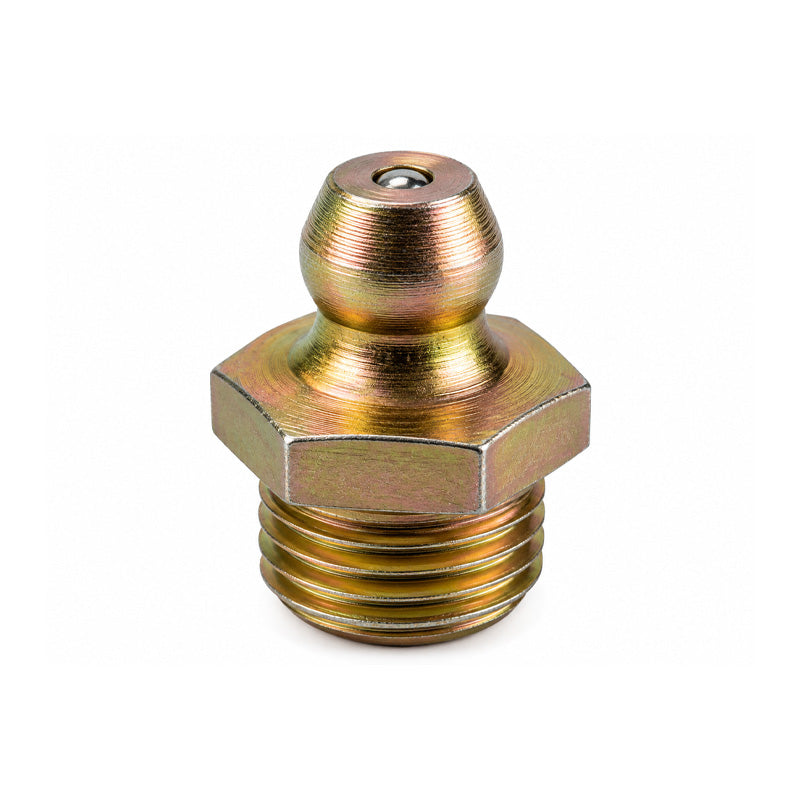 1/8x28 BSPF Industrial Type Hardened Mild Steel Zinc Plated Straight Hydraulic Grease Nipples - Pack of 500