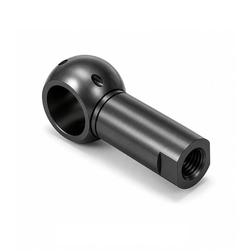 Chiavette B19 Right Hand Steel Ball Socket with Internal Snap Ring and Holes for Safety Clip 19mm Ball Diameter M16 Thread - Allow 2-3 Days