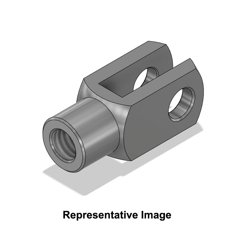 Chiavette G20X40FGSSPN Right Hand Female Stainless Steel Clevis for Pneumatic Cylinders 20mm Bore 40mm Base / Bore Center M20x1.5 Thread - Allow 7-10 Days