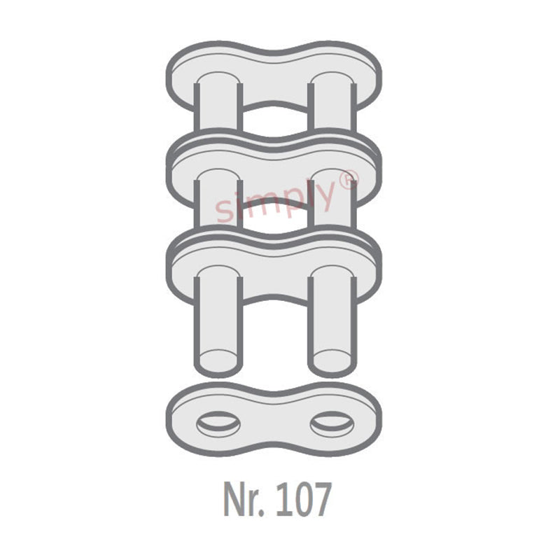 Renold Synergy 160-3-NO107 ANSI / AS Triplex Chain Outer Link To Be Riveted 2 inch Pitch