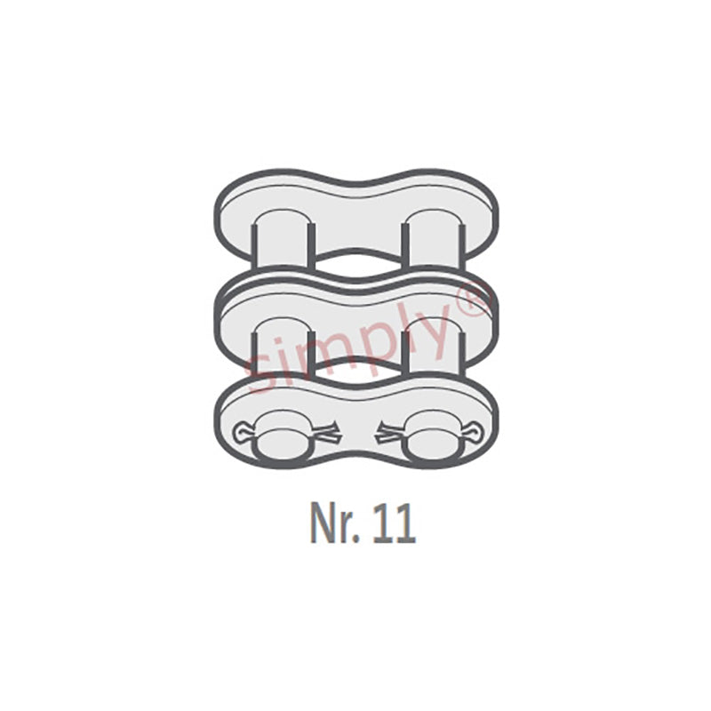 Branded 32B-2-NO11 BS Duplex Chain Cottered Connecting Link 2 inch Pitch