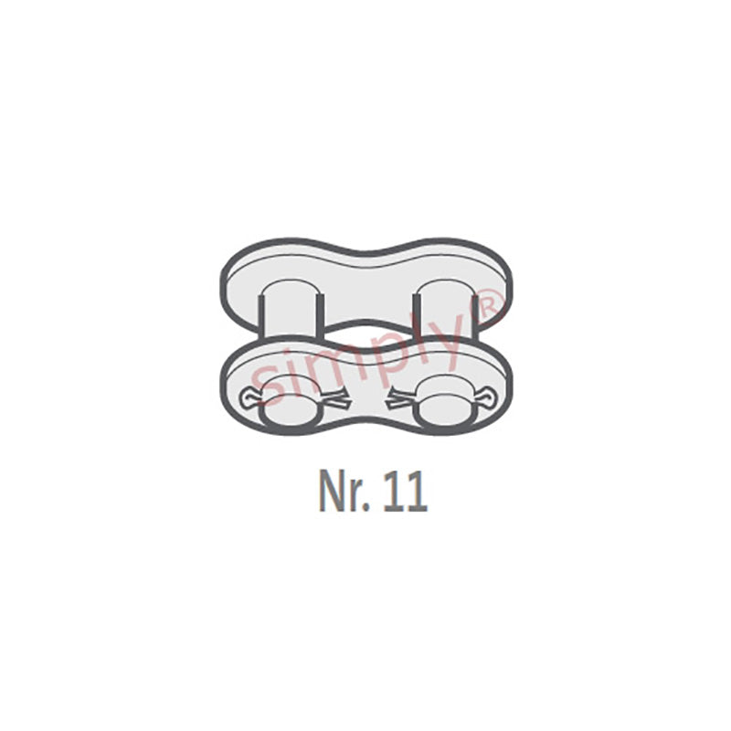 Branded 16B-1-NO11 BS Simplex Chain Cottered Connecting Link 1 inch Pitch