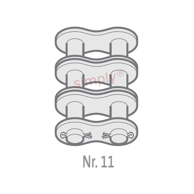 Renold Blue Box 60-3-NO11 ANSI / AS Triplex Chain Cottered Connecting Link 3/4 inch Pitch