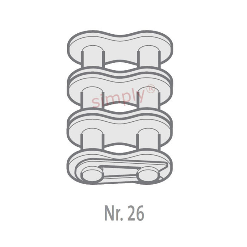 Renold Blue Box 60-3-NO26 ANSI / AS Triplex Chain Connecting Link With Spring Clip 3/4 inch Pitch