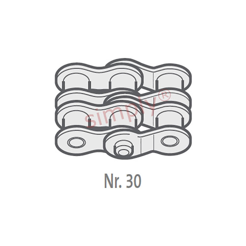 Renold SYNO 16B-2-NO30 BS Duplex Chain Double Cranked Link 1 inch Pitch