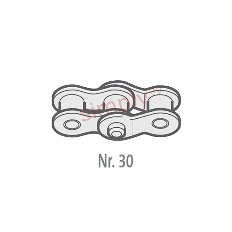 Renold SYNO 24B-1-NO30 BS Simplex Chain Double Cranked Link 1-1/2 inch Pitch