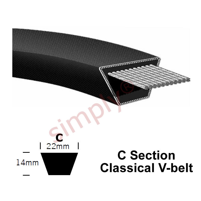 C87 Pix Classical C-Section Muscle V-Belt