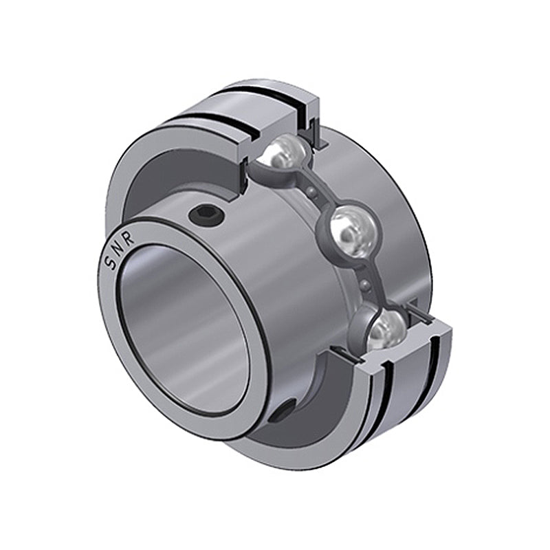 SNR CUC206-19 Imperial Full Width Grooved Parallel Outer Bearing Insert 1-3/16 inch Bore 62mm Outside Diameter with Grub Screws - Allow 2-3 Days