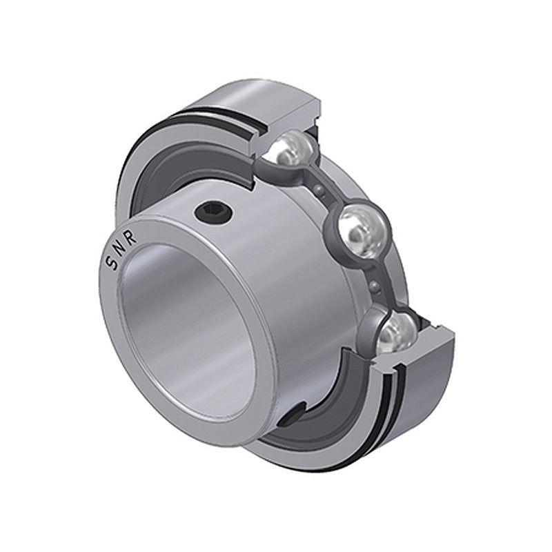 SNR CUS205-15 Imperial Full Width Parallel Outer Bearing Insert 15/16 inch Bore 52mm Outside Diameter with Grub Screws - Allow 2-3 Days