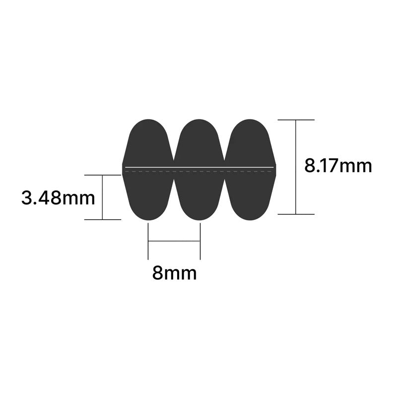 DD1190-14M-170 Continental Double-Sided Timing Belt 170mm Wide 14mm Pitch 85 Teeth
