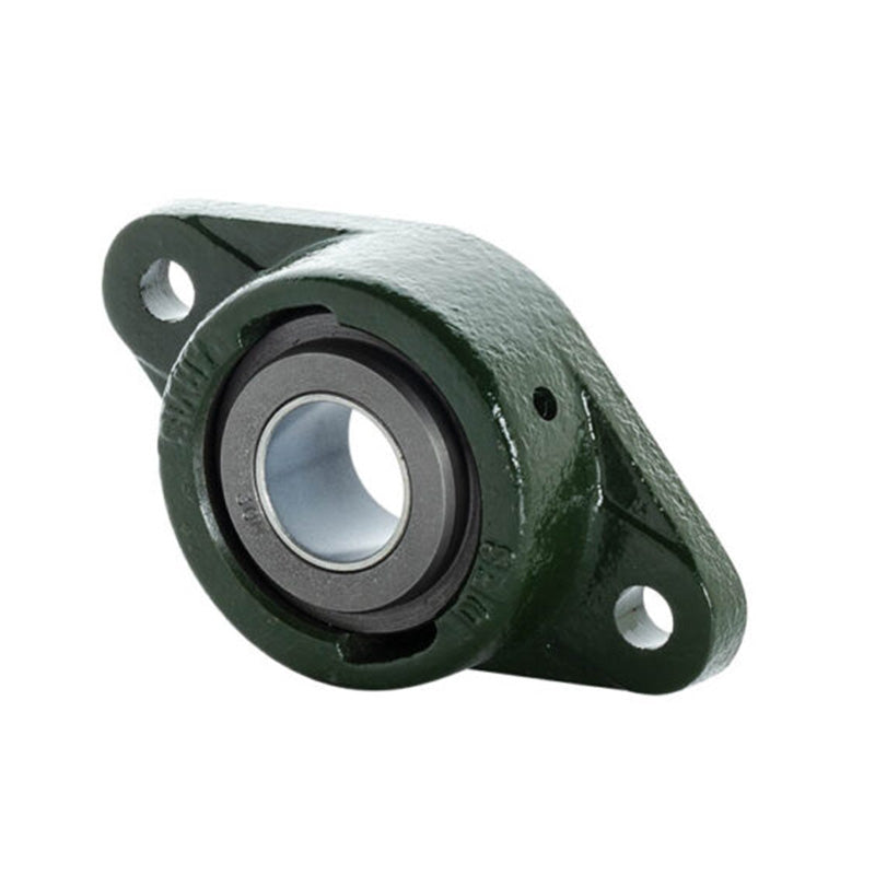 Major Brand DF2-16E-DU Imperial Cast Iron Two Bolt Oval Flanged Housing with 1 inch Bore Steel Insert - Allow 3-4 Weeks