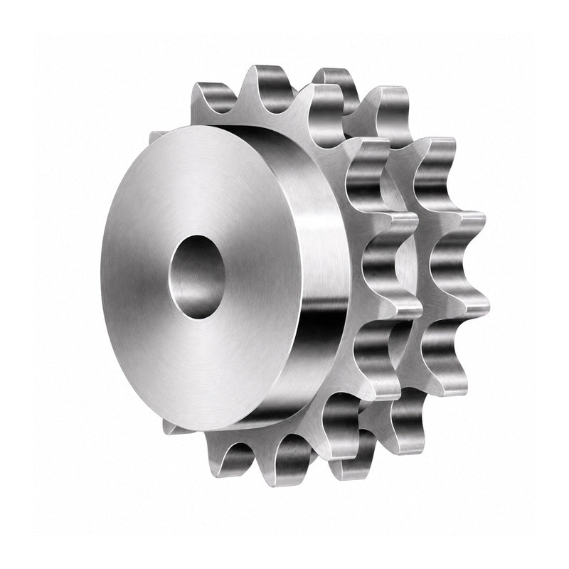 20 Tooth 08B Pilot Bore Double Simplex Sprocket for 1/2 inch Pitch Chain