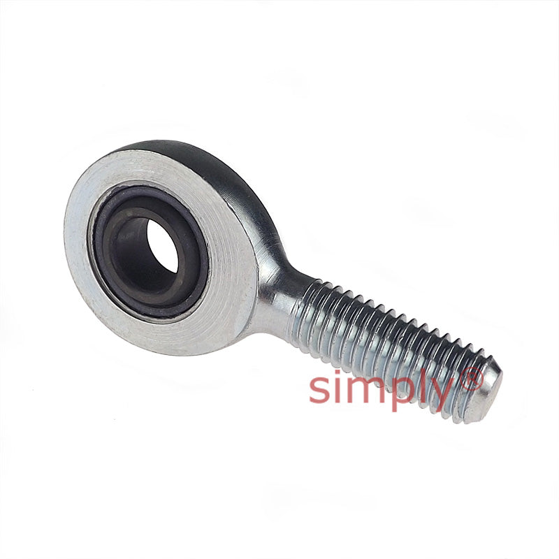 Fluro EAL15 Left Hand Zinc Plated Steel / Steel Male Plain Rod End M14 Thread