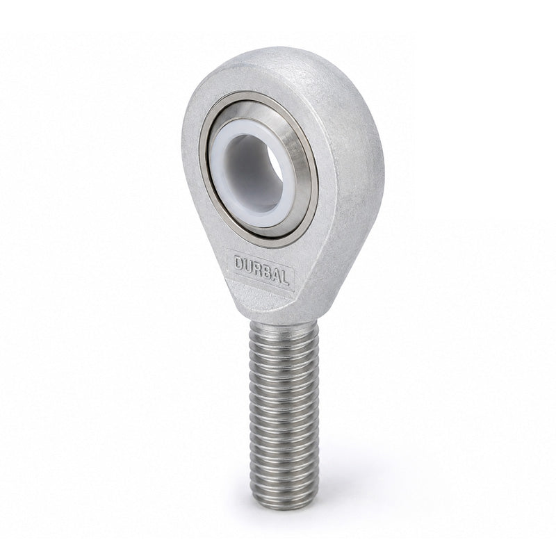 Durbal EMA10-60-501 Maintenance Free Right Hand Metric Aluminium / PTFE Lined Male Rod End M10 Thread