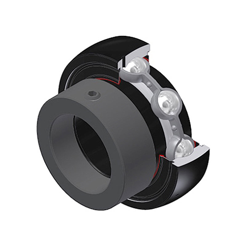 SNR ES211G2T20 Metric Flatback Spherical Outer High Temp Bearing Insert 55mm Bore 100mm Outside Diameter with Eccentric Collar - Allow 2-3 Days